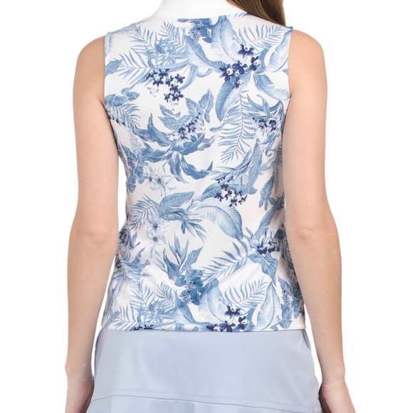 Tommy Bahama Women’s Golf Tank Top Quarter Zip Pull On - Picture 2 of 7